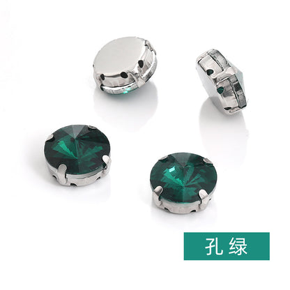 Rivoli Crystal Square Claw Rhinestones - Hand-Sewn Shoe Luggage Clothing Accessories