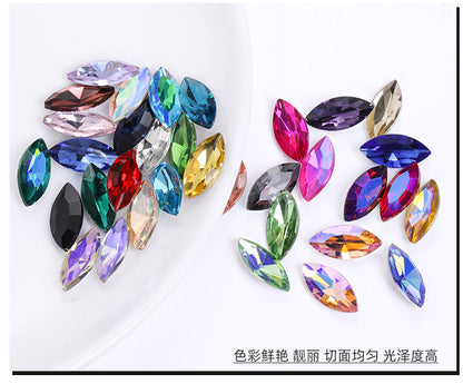 Navette Shape Diamond Rhinestones - Phone Case Perfume Bottle Clothing Crystal Jewelry DIY Accessories