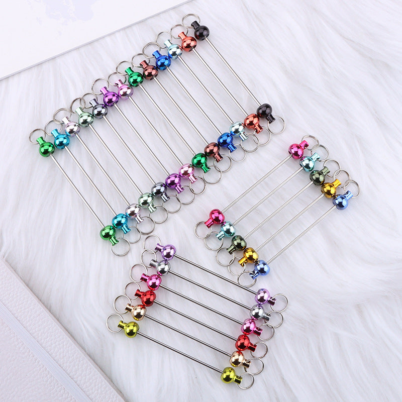 DIY Beaded Keychain Accessories - Wholesale Gradient Color Creative Pendant Keychain