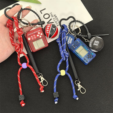 Pocket mini video game console Tetris game console nostalgic decompression toy creative gift keychain