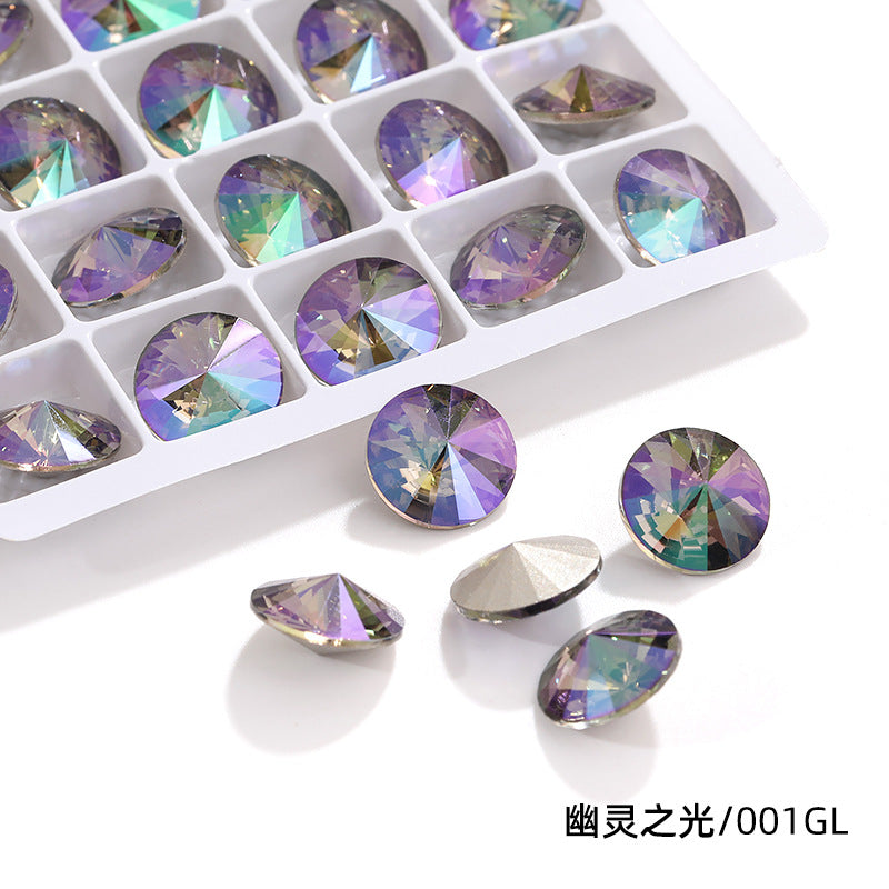 K9 High-End Rhinestone, Satellite, Special-Shaped High-Top Diamond, Wedding Dress, Dress, Crystal Jewelry, Nail Art, Diamond Material, Pointed Bottom Rhinestone