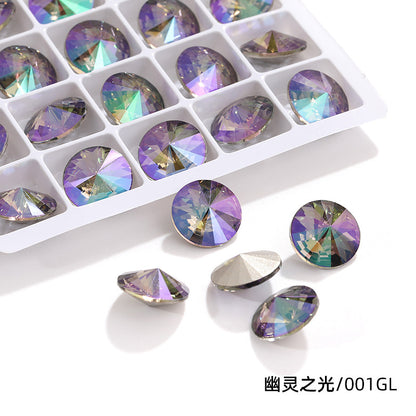 K9 High-End Rhinestone, Satellite, Special-Shaped High-Top Diamond, Wedding Dress, Dress, Crystal Jewelry, Nail Art, Diamond Material, Pointed Bottom Rhinestone