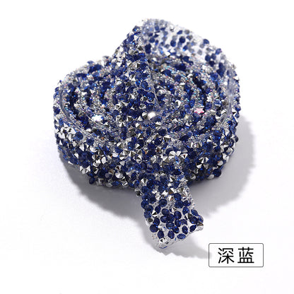 Resin drill belt width 1.2cm tear off instant jewelry handicrafts cups, shoes bags clothing accessories color diamond belt 1 yard
