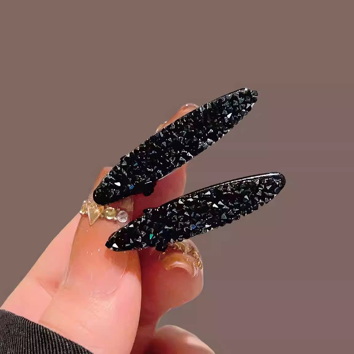 Delicate side clips, headwear, elegant new high-end mini mini rhinestone duckbill clips, broken hairpin and bang clips