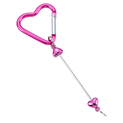 DIY Beaded Love Carabiner - Metal Bag Hook Jewelry Outdoor Kettle Backpack Carabiner