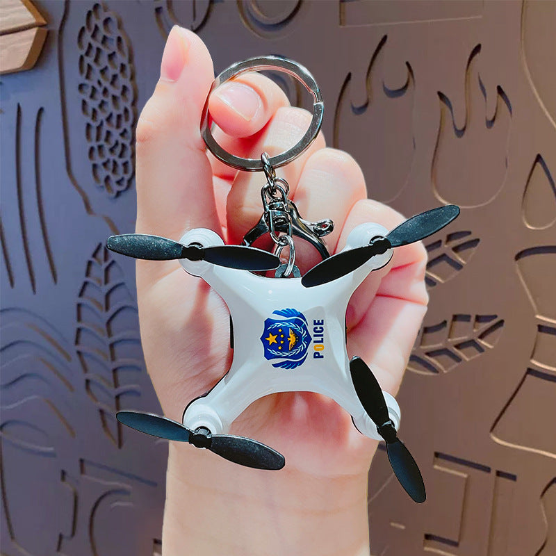Creative Cartoon Mini Small Drone Series Keychain Kids School Bag Car Keychain Small Gifts Wholesale