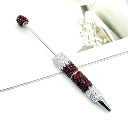 Multi-color gradient full diamond ballpoint pen DIY fun handmade full diamond ballpoint pen educational student stationery gift pen