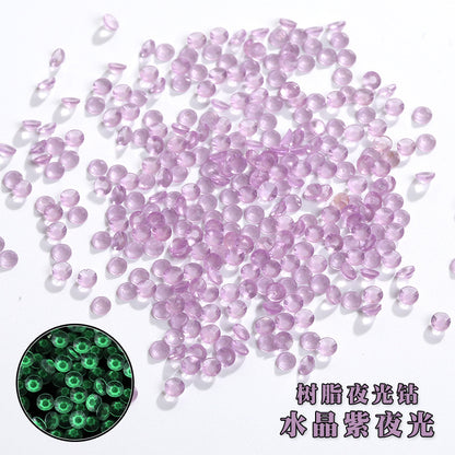 New flat resin rhinestone nail nail polish glow diamond DIY nail stickers imitating Olympic diamonds handmade diamond attachment wholesale