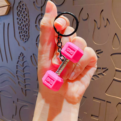 Creative Mini Fitness Dumbbell Series Bag Hanging Accessories Premium Keychain Accessories Accessories Charms Small Gift Pendants