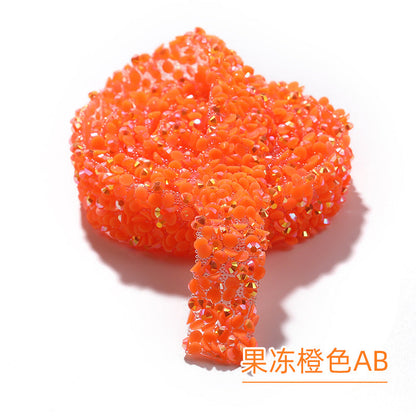 Resin Diamond Rhinestone Strips - Tear-Off Ready-to-Paste Sequins Hot Diamond Shoes Clothing Accessories and DIY crafty