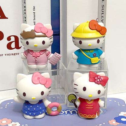 dress-up diary kt cat kt cat cat figure anime toy model claw machine gacha blind box doll ornament wholesale