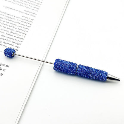 DIY solid color full diamond ballpoint pen exquisite heavy industry rhinestone cute ballpoint pen cross-border hot selling puzzle gift pen