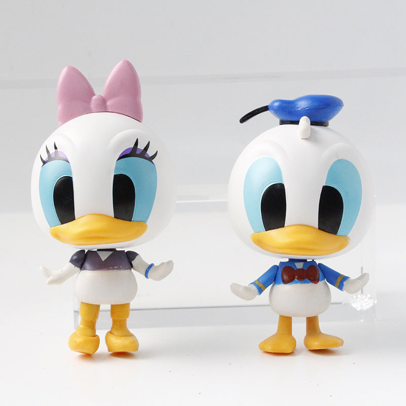 Birthday baking decoration Donald duck doll toy model cake decoration ornament Mickey Mouse car ornament ornament