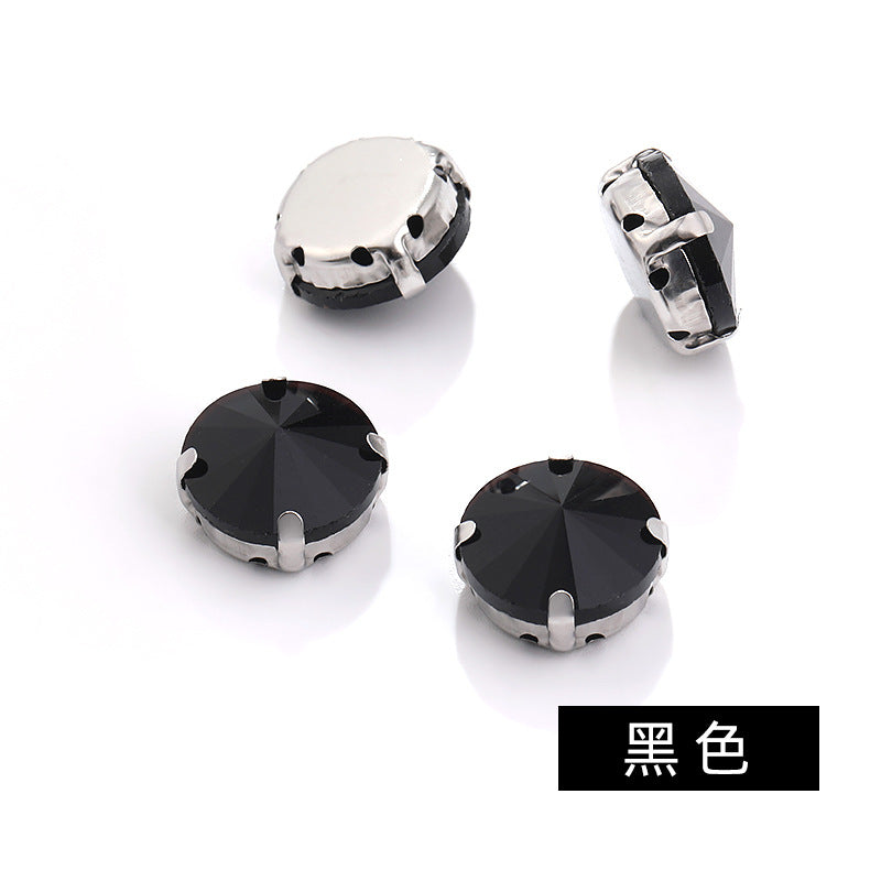 Rivoli Crystal Square Claw Rhinestones - Hand-Sewn Shoe Luggage Clothing Accessories