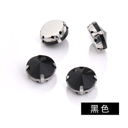 Rivoli Crystal Square Claw Rhinestones - Hand-Sewn Shoe Luggage Clothing Accessories