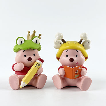 Winnie the Pooh 6 Eyyi Pig Figure Crane Machine Gacha Cultural and Creative Blind Box Gift Car Ornaments Wholesale Delivery