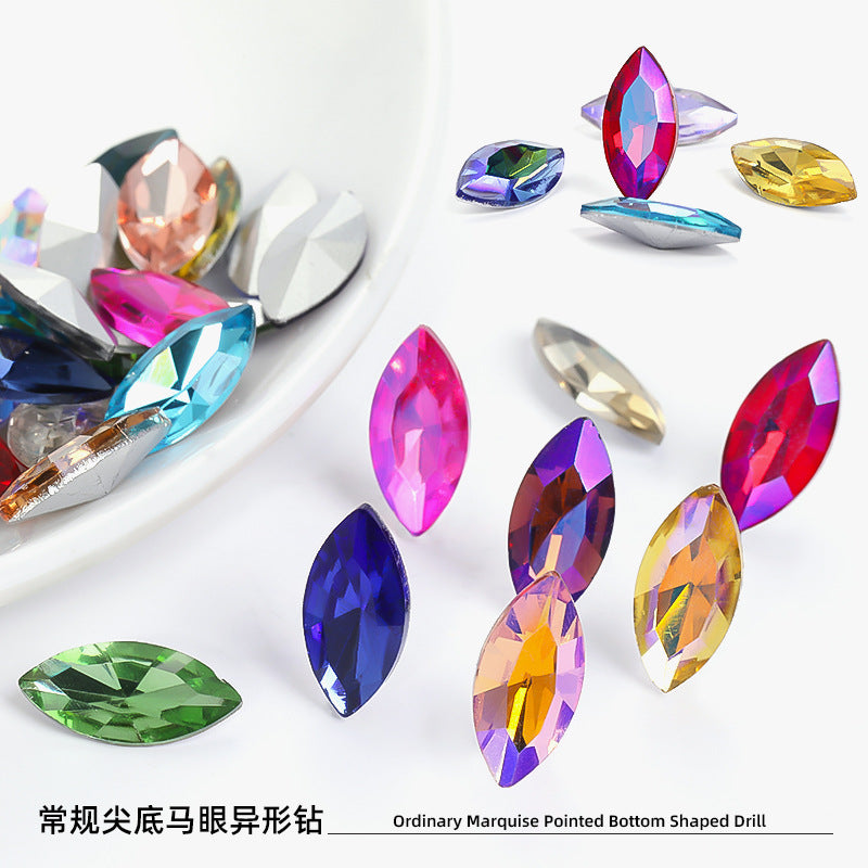 Navette Shape Diamond Rhinestones - Phone Case Perfume Bottle Clothing Crystal Jewelry DIY Accessories