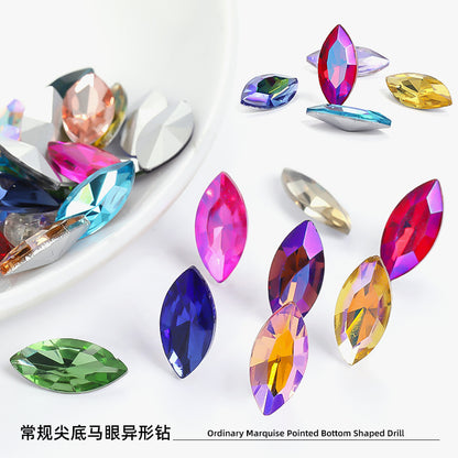 Navette Shape Diamond Rhinestones - Phone Case Perfume Bottle Clothing Crystal Jewelry DIY Accessories