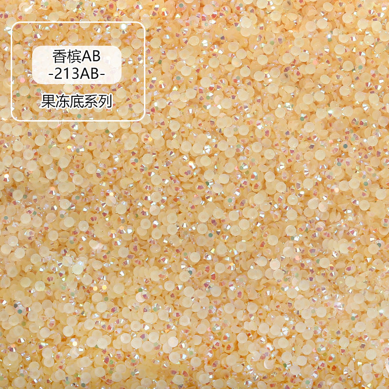 AB Colorful Resin Flat Bottom Rhinestones - Nail Art Clothing Shoes Bag Accessories