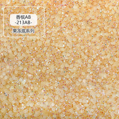 AB Colorful Resin Flat Bottom Rhinestones - Nail Art Clothing Shoes Bag Accessories