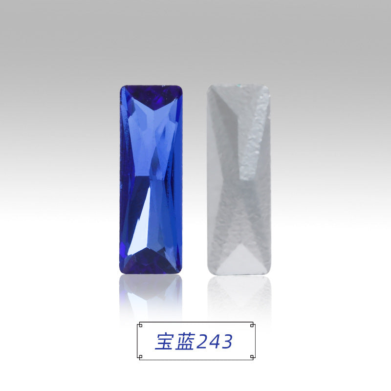 Spot wholesale Rectangular culet, special-shaped, crystal glass diamonds, mobile phone cases, perfume seats, bags and other DIY sticker drills