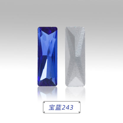 Spot wholesale Rectangular culet, special-shaped, crystal glass diamonds, mobile phone cases, perfume seats, bags and other DIY sticker drills