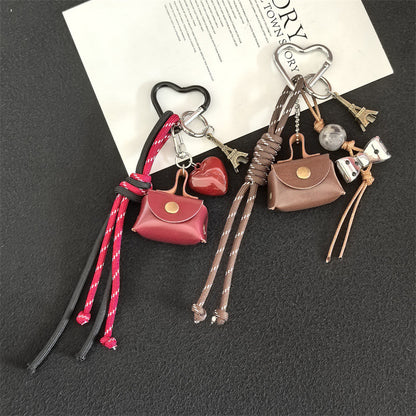 Bag Hanging Mobile Phone Lanyard Fashion Pendant Braided Bow Keychain