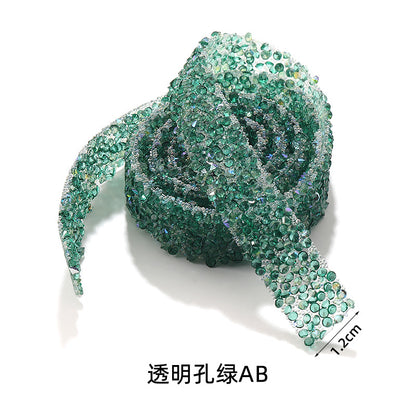 One size per pack, resin rhinestones with double-sided tape, self-adhesive handmade shoebags, crystal rhinestone stickers, clothing accessories, lace fabric