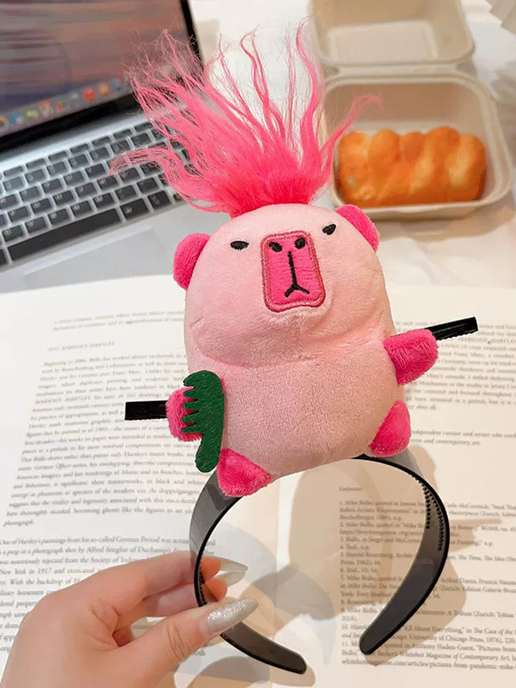 Ratatouille headband, Xiaohongshu, the same style of plush hair dolls, funny bundles, funny hair accessories