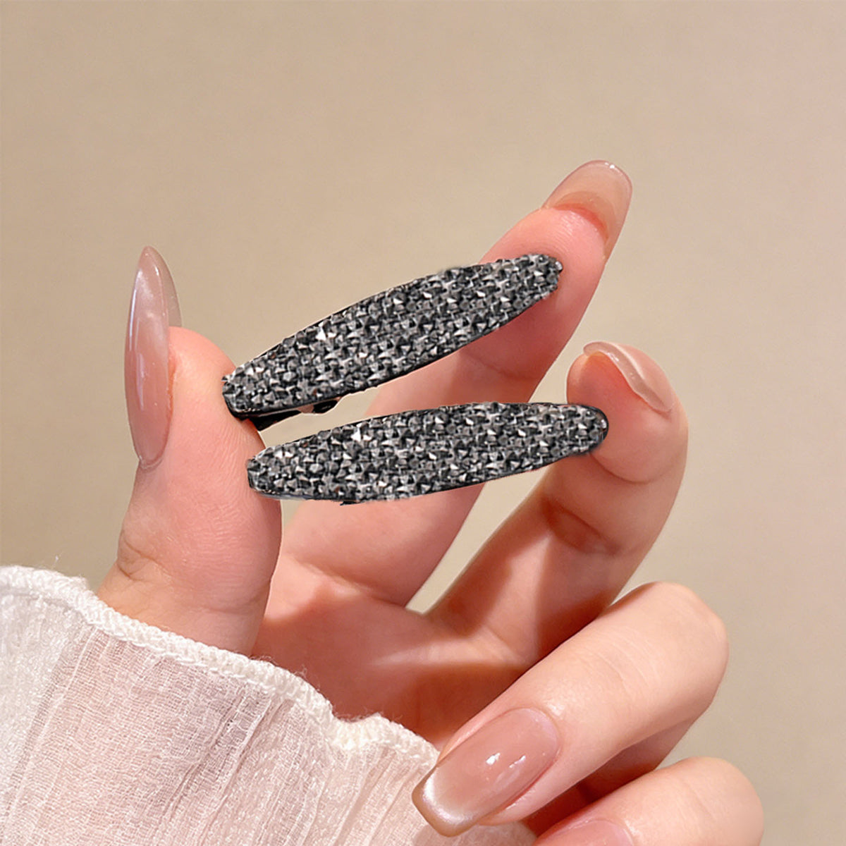 Small bangs clip shredded hairpin side forehead hairpin women's high-end new Korean mini flash diamond hairpin
