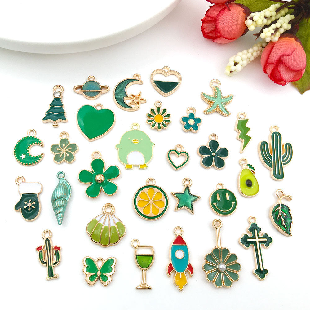 pendant Charms mix collections - Dripping Alloy DIY Bracelet Necklace Earring Key Ring Pendant