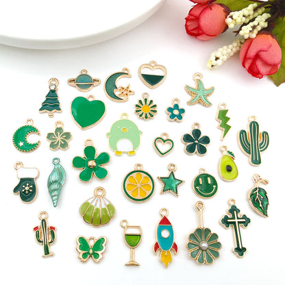 pendant Charms mix collections - Dripping Alloy DIY Bracelet Necklace Earring Key Ring Pendant