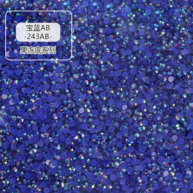 AB Colorful Resin Flat Bottom Rhinestones - Nail Art Clothing Shoes Bag Accessories