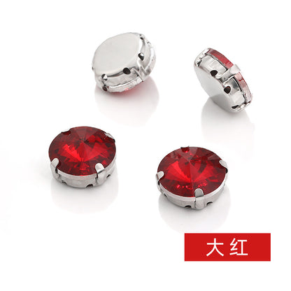 Rivoli Crystal Square Claw Rhinestones - Hand-Sewn Shoe Luggage Clothing Accessories