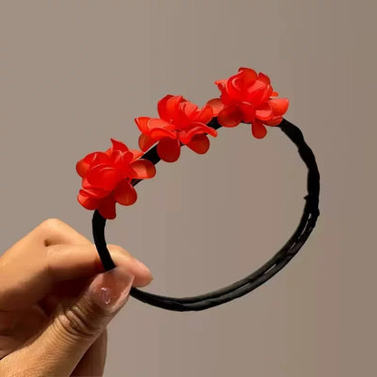 Floral hair wand bun updo tool, lazy minimalist flower bud headpiece, acrylic upgraded hydrangea hair accessory