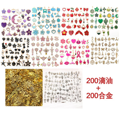 pendant Charms mix collections - Dripping Alloy DIY Bracelet Necklace Earring Key Ring Pendant