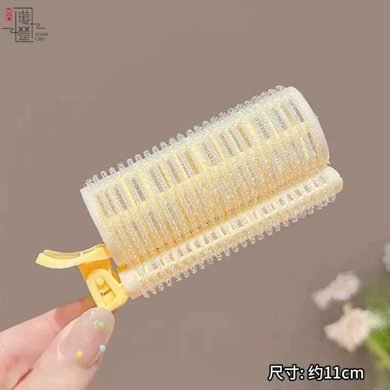 Lazy air bangs, curling tubes, female high skull top styling artifacts, forehead hair roots, fluffy clips, curling pins, headdresses