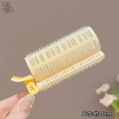 Lazy air bangs, curling tubes, female high skull top styling artifacts, forehead hair roots, fluffy clips, curling pins, headdresses