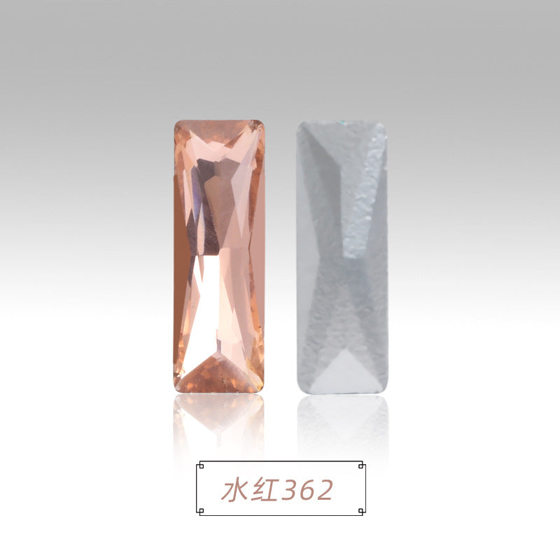 Spot wholesale Rectangular culet, special-shaped, crystal glass diamonds, mobile phone cases, perfume seats, bags and other DIY sticker drills