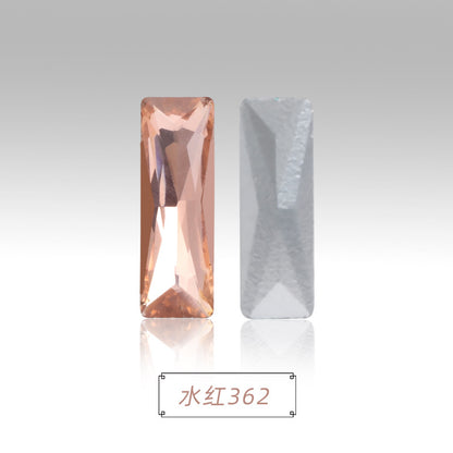Spot wholesale Rectangular culet, special-shaped, crystal glass diamonds, mobile phone cases, perfume seats, bags and other DIY sticker drills