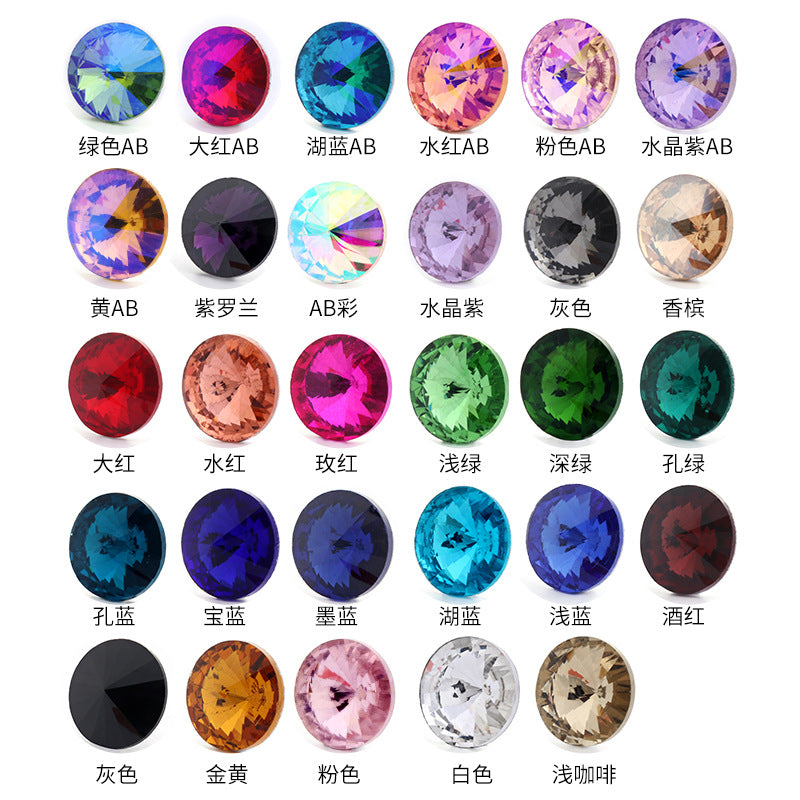 Rivoli Pointed Bottom Diamond Rhinestones - Crystal Phone Case Shoe Jewelry Luggage Clothing Accessories