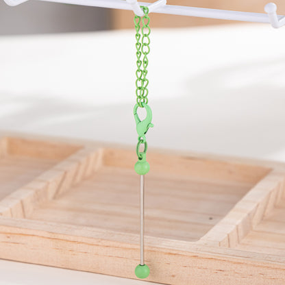 DIY Mini Beaded Keychains - Creative Handmade Wholesale Candy Color Metal Keychains