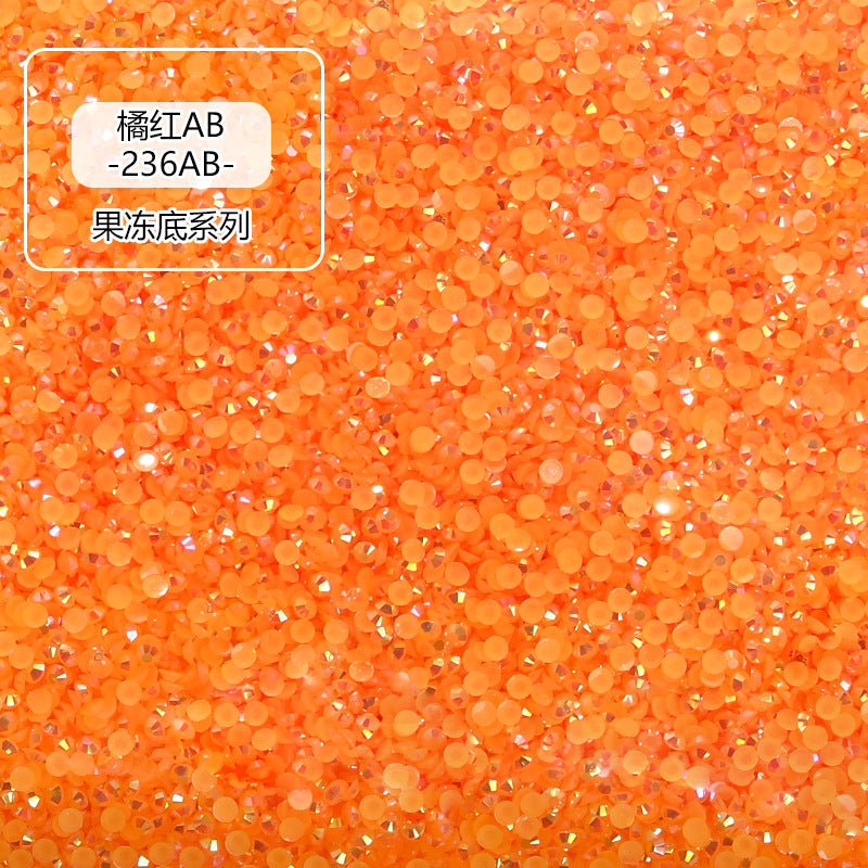 AB Colorful Resin Flat Bottom Rhinestones - Nail Art Clothing Shoes Bag Accessories
