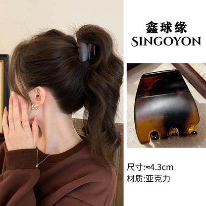 Large Versatile Grab Clip Women's Back of Head Shark Clip Korean Premium Hairpin 2026 Temperament Disc Hair Accessories