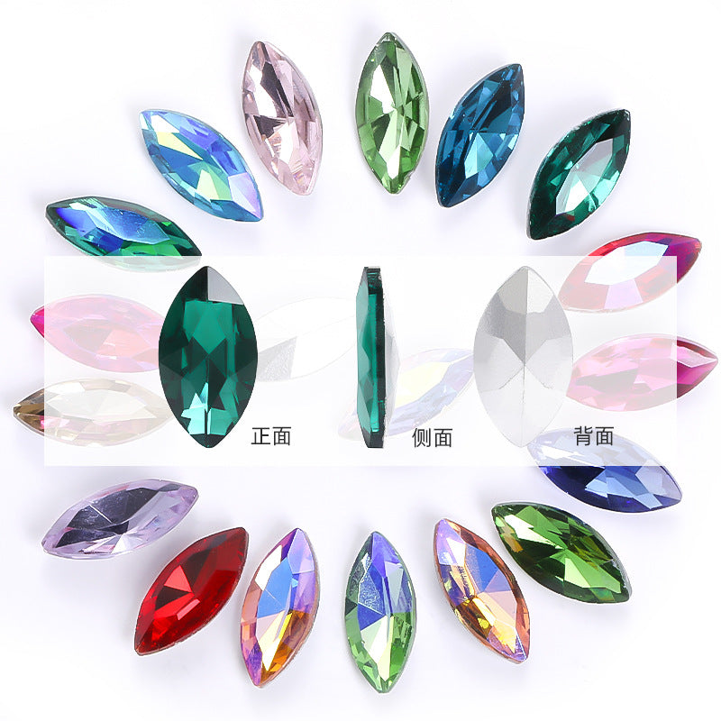 Navette Shape Diamond Rhinestones - Phone Case Perfume Bottle Clothing Crystal Jewelry DIY Accessories