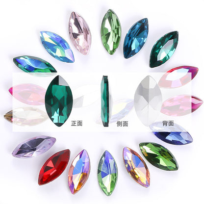 Navette Shape Diamond Rhinestones - Phone Case Perfume Bottle Clothing Crystal Jewelry DIY Accessories