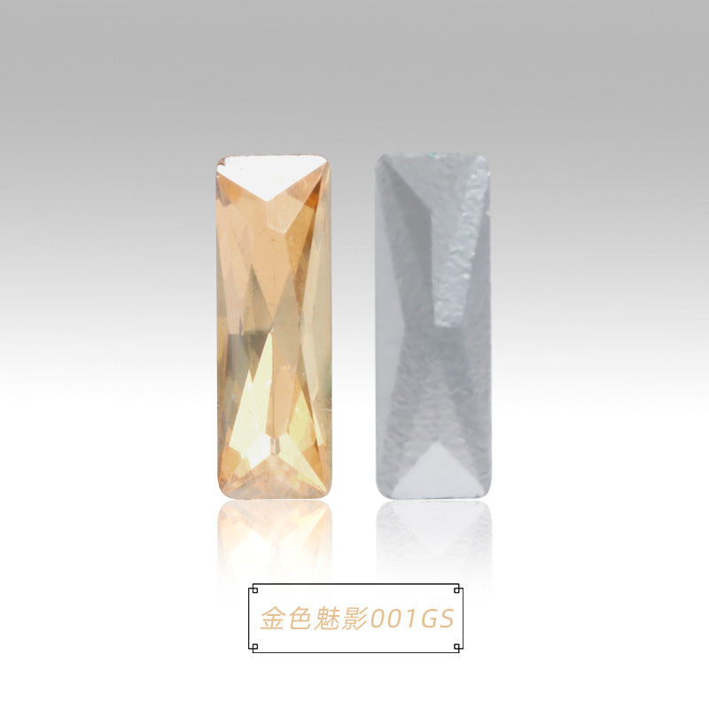 Spot wholesale Rectangular culet, special-shaped, crystal glass diamonds, mobile phone cases, perfume seats, bags and other DIY sticker drills