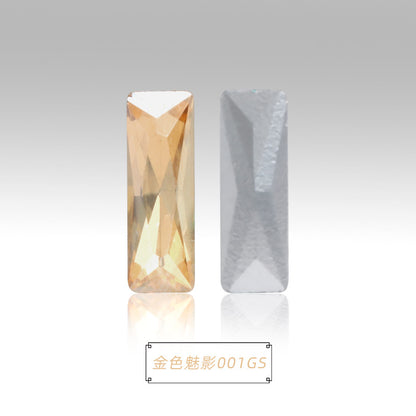 Spot wholesale Rectangular culet, special-shaped, crystal glass diamonds, mobile phone cases, perfume seats, bags and other DIY sticker drills