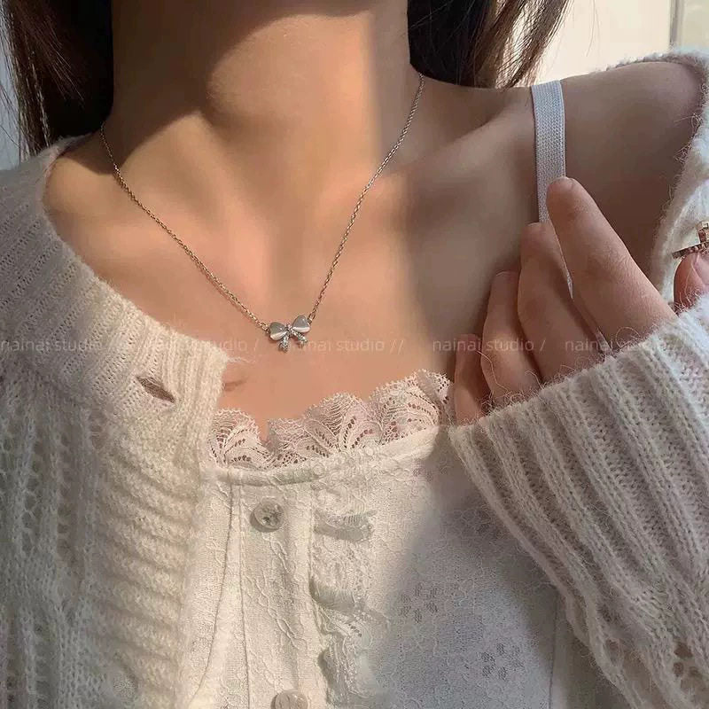 Korean INS style double-layer pearl starry sky necklace for women, sophisticated light luxury necklace, accessory choker collarbone chain