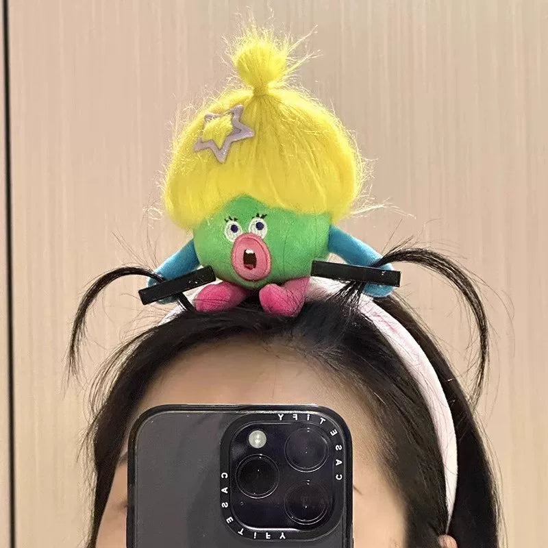 Ratatouille headband, Xiaohongshu, the same style of plush hair dolls, funny bundles, funny hair accessories